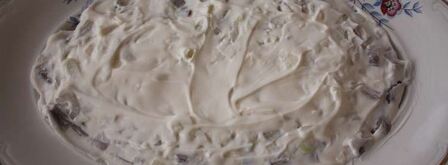 классический салат сельдь под шубой. Шаг 4