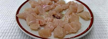 куриное мясо под шубой в духовке. Шаг 7