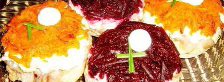 пирожные сельдь под шубой. Шаг 7