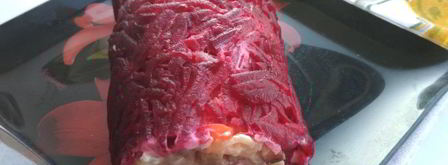 рулет селедка под шубой. Шаг 5