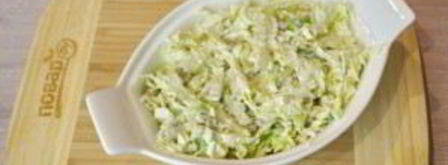 салат кальмары под шубой. Шаг 7