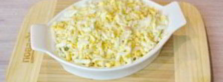 салат кальмары под шубой. Шаг 8