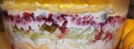 салат сельдь под сырной шубой. Шаг 10