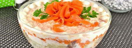 сельдь под шубой без свеклы. Шаг 9