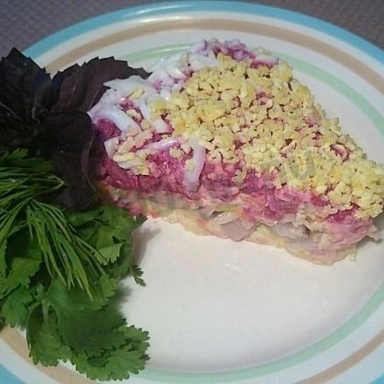 Рецепт сельди под шубой с яблоком