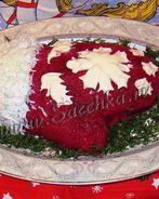 Сельдь под шубой Варежка