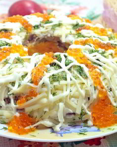 Салат с курицей Пасхальный