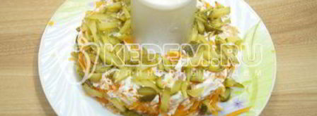 салат с курицей пасхальный. Шаг 8