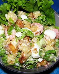 Салат с сухариками