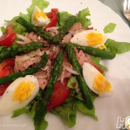 Рецепт салата с тунцом и помидорами