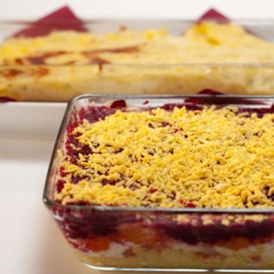 Рецепт салата шуба с лососем