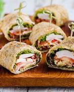 Роллы с салатом цезарь