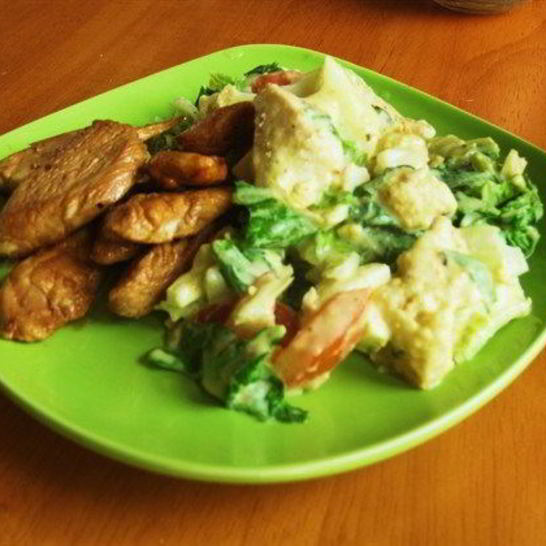 Рецепт салата цезарь классический с курицей и горчичной заправкой