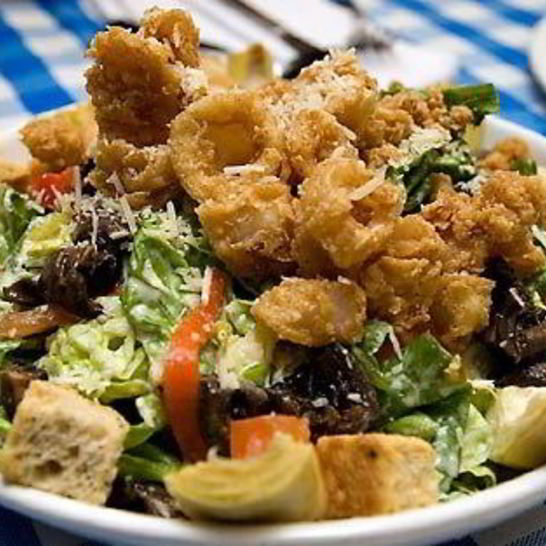 Рецепт салата цезарь с креветками и вустерширским соусом