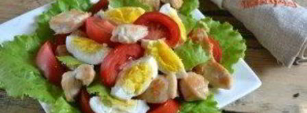 салат цезарь с курицей и сухариками. Шаг 6