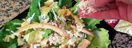 салат цезарь с курицей. Шаг 12