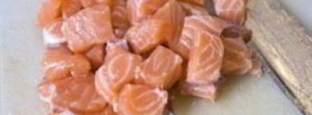 салат цезарь с лососем. Шаг 8