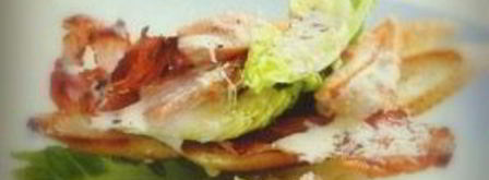 салат цезарь с ветчиной. Шаг 8