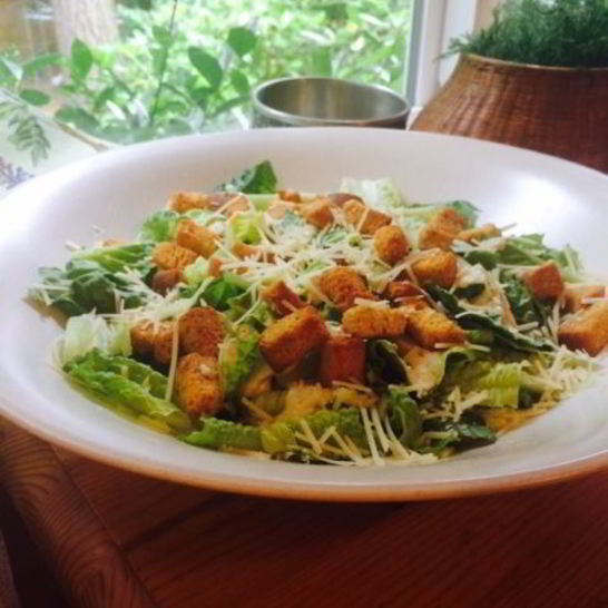 Рецепт салата цезарь с заправкой из тофу