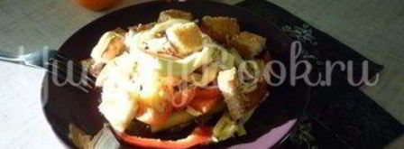 салат цезарь в греции. Шаг 14