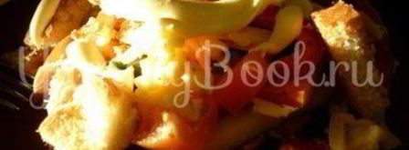 салат цезарь в греции. Шаг 16