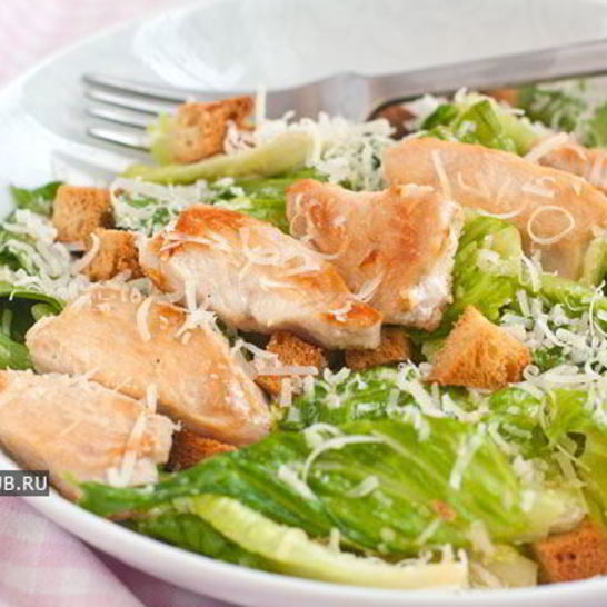 Рецепт цезаря с курицей