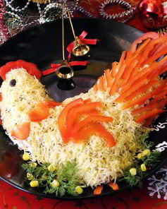 Салат Золотой петушок