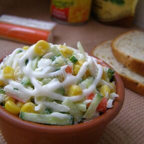 Салаты с кукурузой