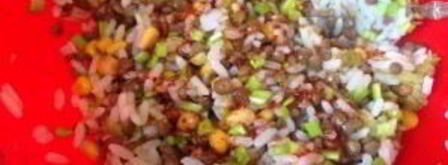 турецкий салат с рисом и чечевицей. Шаг 7