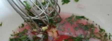 весенний салат с французской заправкой. Шаг 6