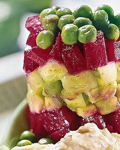 Летний винегрет с заправкой из хрена