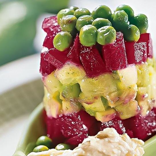 Рецепт летнего винегрета с заправкой из хрена