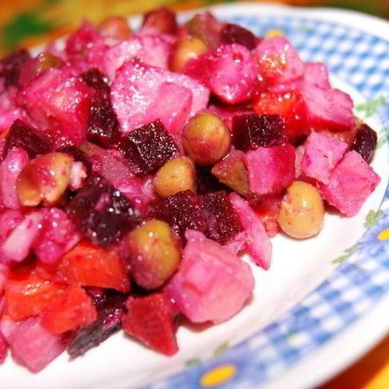 Рецепт винегрета без капусты