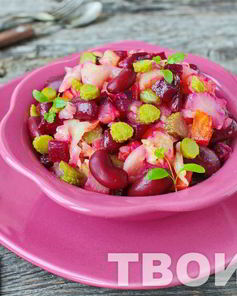 Винегрет с фасолью