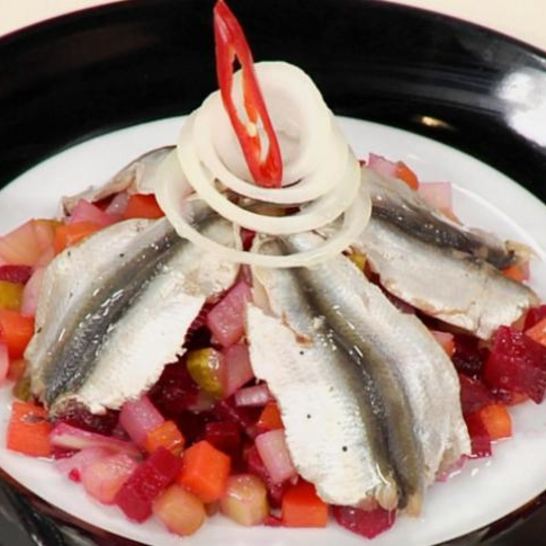 Рецепт винегрета с килькой