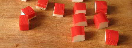 винегрет с крабовыми палочками. Шаг 3