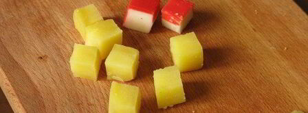 винегрет с крабовыми палочками. Шаг 6