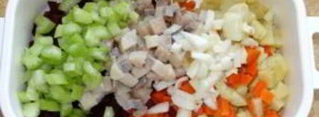 винегрет с селедкой. Шаг 6