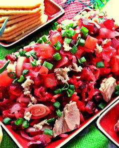 Винегрет с тунцом