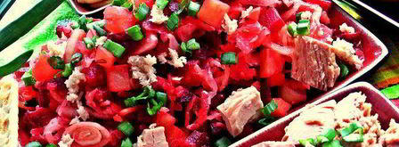 винегрет с тунцом. Шаг 16