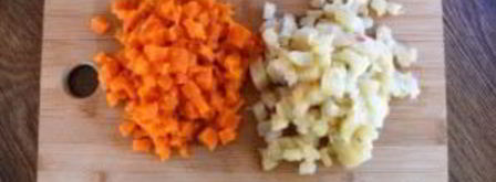 винегрет в лаваше. Шаг 3