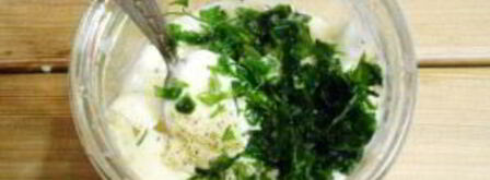 домашний майонез на курином яйце с чесноком и зеленью. Шаг 7