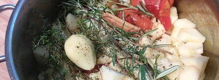 домашний томатно-яблочный кетчуп со свежими пряными травами. Шаг 4