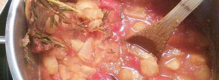 домашний томатно-яблочный кетчуп со свежими пряными травами. Шаг 5