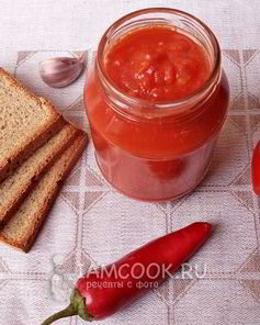 Кетчуп на зиму из помидоров с чесноком