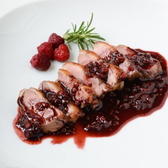 Рецепт малинового соуса к утке