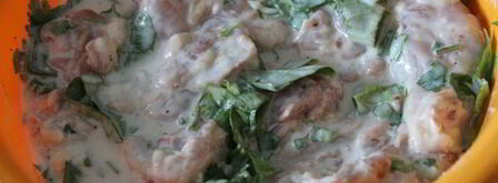 маринад для курицы на кефире с чесноком и травами. Шаг 5