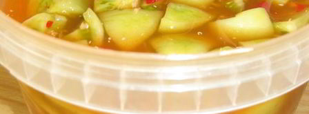 маринованные зеленые помидоры в кисло-сладком, остром маринаде закусон. Шаг 5