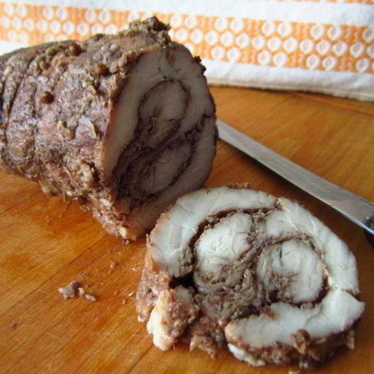 Рецепт пастромы из куриной грудки в винном маринаде