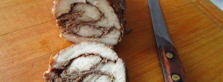 пастрома из куриной грудки в винном маринаде. Шаг 7